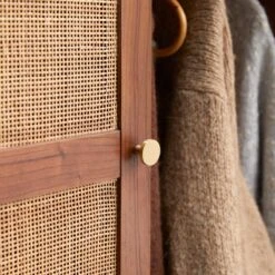 Lisbeth - Armoire En Orme Et Cannage 10 Lisbeth - Armoire En Orme Et Cannage -Magasin De Meubles 1200 1200 armoire en orme et cannage lisbeth 2