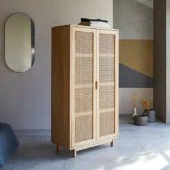 Luis - Armoire En Orme Massif Et Cannage 13 Luis - Armoire En Orme Massif Et Cannage -Magasin De Meubles 1200 1200 armoire en orme massif et cannage luis 5