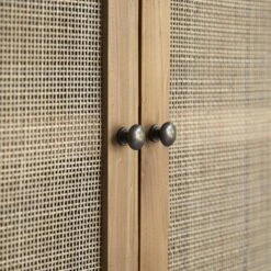 Ninon - Armoire En Pin Et Cannage -Magasin De Meubles 1200 1200 armoire en pin et cannage ninon 2