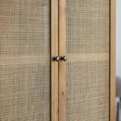 Ninon - Armoire En Pin Et Cannage -Magasin De Meubles 1200 1200 armoire en pin et cannage ninon 4