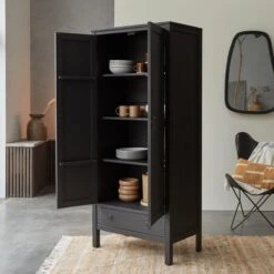 Thaki Black - Armoire En Pin Massif -Magasin De Meubles 1200 1200 armoire en pin thaki black 4