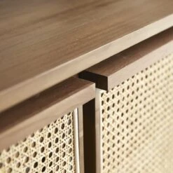 Roots - Armoire En Teck Massif Recyclé Et Cannage -Magasin De Meubles 1200 1200 armoire en teck massif et cannage roots 9