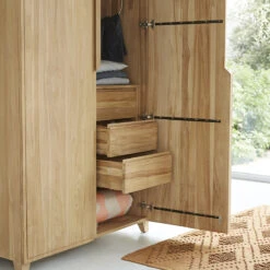 Greta - Armoire En Teck Massif -Magasin De Meubles 1200 1200 armoire en teck massif greta 3