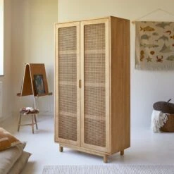 Luis - Armoire Enfant En Orme Massif Et Cannage -Magasin De Meubles 1200 1200 armoire enfant en orme massif et cannage luis 3
