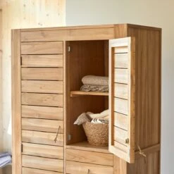 Minimalys - Armoire Penderie En Teck Massif -Magasin De Meubles 1200 1200 armoire penderie en teck massif minimalys 5