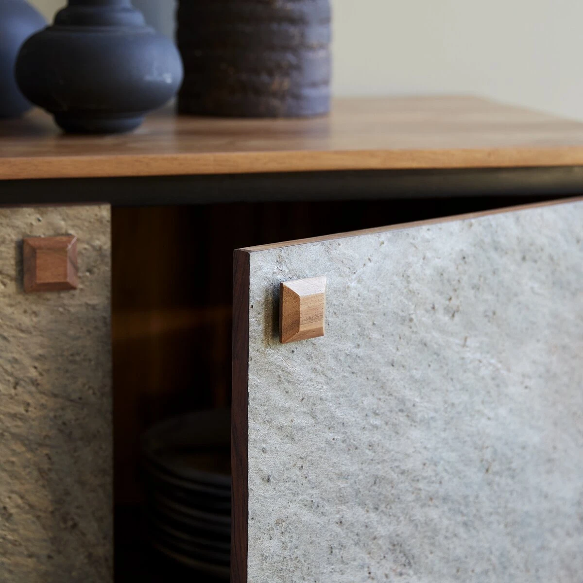 Temis - Bahut Bar En Acacia 90 Cm 7 Temis - Bahut Bar En Acacia 90 Cm – Image 5