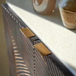 Bilal - Bahut En Manguier Massif Et Terrazzo 80 Cm -Magasin De Meubles 1200 1200 bahut en manguier massif et terrazzo bilal 80 cm 5