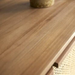 Roots - Bahut En Teck Massif Recyclé Et Cannage 105 Cm -Magasin De Meubles 1200 1200 bahut en teck massif et cannage roots 105 cm 4