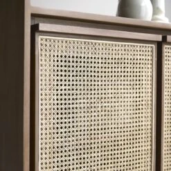 Roots - Bahut En Teck Massif Recyclé Et Cannage 105 Cm -Magasin De Meubles 1200 1200 bahut en teck massif et cannage roots 105 cm 6