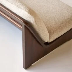 Folk - Banquette En Mindi Massif Et Tissu écru 2 Places -Magasin De Meubles 1200 1200 banquette en mindi massif et tissu ecru 2 places folk 5