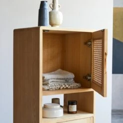 Luis - Bibliothèque Basse En Orme Massif Et Cannage 12 Luis - Bibliothèque Basse En Orme Massif Et Cannage -Magasin De Meubles 1200 1200 bibliotheque basse en orme massif et cannage luis 4