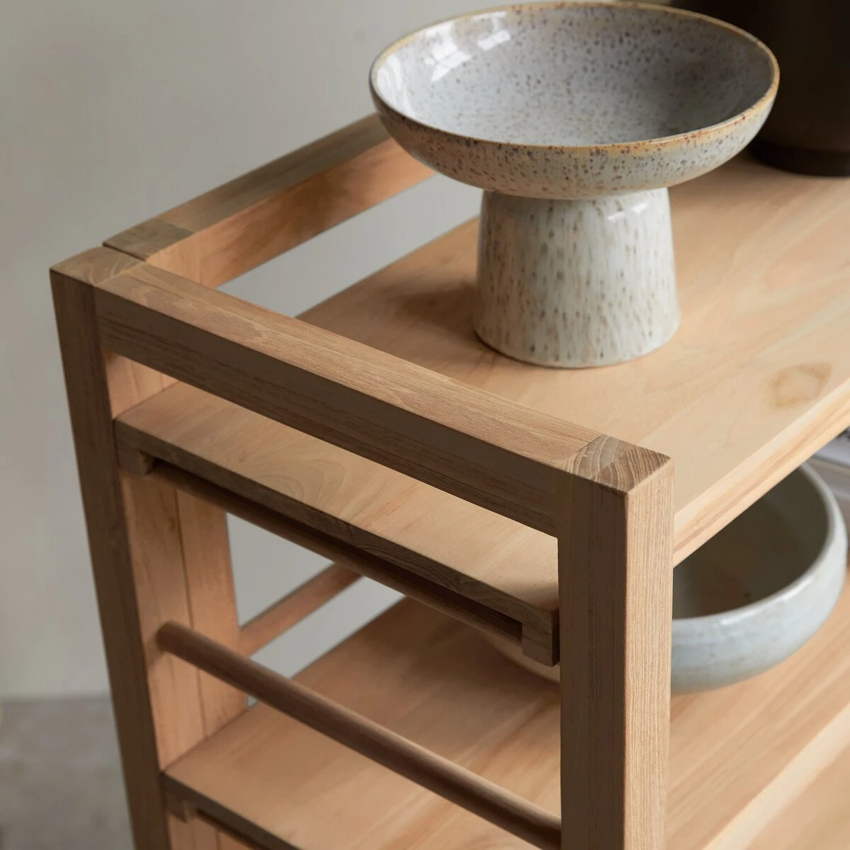 Sera - Bibliothèque Basse En Teck Massif 8 Sera - Bibliothèque Basse En Teck Massif – Image 6