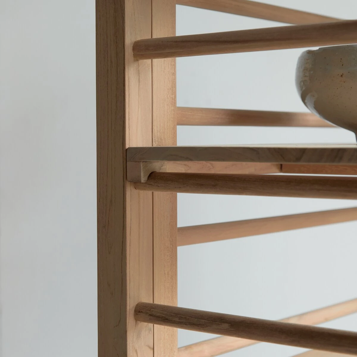 Sera - Bibliothèque Basse En Teck Massif 9 Sera - Bibliothèque Basse En Teck Massif – Image 7