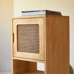 Luis - Bibliothèque Basse Enfant En Orme Massif Et Cannage -Magasin De Meubles 1200 1200 bibliotheque basse enfant en orme massif et cannage luis 4