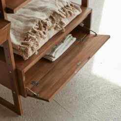 Wall - Bibliothèque Double En Teck Massif Recyclé -Magasin De Meubles 1200 1200 bibliotheque double en teck massif wall 4