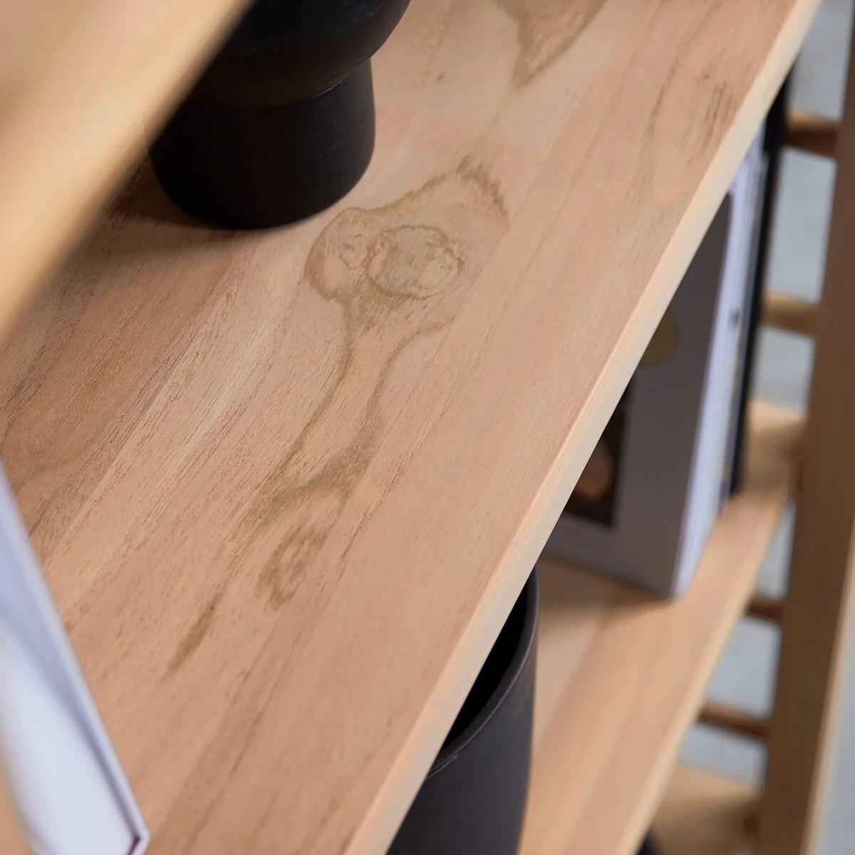 Sera - Bibliothèque Haute En Teck Massif 5 Sera - Bibliothèque Haute En Teck Massif – Image 3