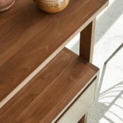 Wall - Bibliothèque Simple En Teck Massif Recyclé 17 Wall - Bibliothèque Simple En Teck Massif Recyclé -Magasin De Meubles 1200 1200 bibliotheque simple en teck massif wall 7