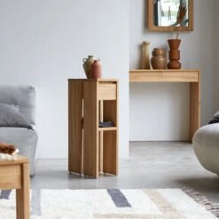 Eden - Bout De Canapé En Teck Massif