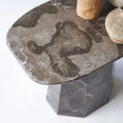 Keesog - Bout De Canapé En Marbre Brown -Magasin De Meubles 1200 1200 bout de canape keesog en marbre brown 4