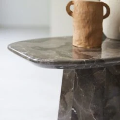 Keesog - Bout De Canapé En Marbre Brown -Magasin De Meubles 1200 1200 bout de canape keesog en marbre brown 5