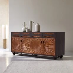 Frida - Buffet En Acajou Massif 180 Cm -Magasin De Meubles 1200 1200 buffet en acajou massif frida 180 cm 4
