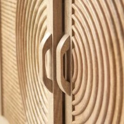 Sina - Buffet En Manguier Massif Et Rotin 115 Cm -Magasin De Meubles 1200 1200 buffet en manguier massif et rotin sina 115 cm 4