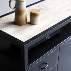 Industriel - Buffet En Métal 160 Cm 14 Industriel - Buffet En Métal 160 Cm -Magasin De Meubles 1200 1200 buffet en metal industriel 160 cm 5