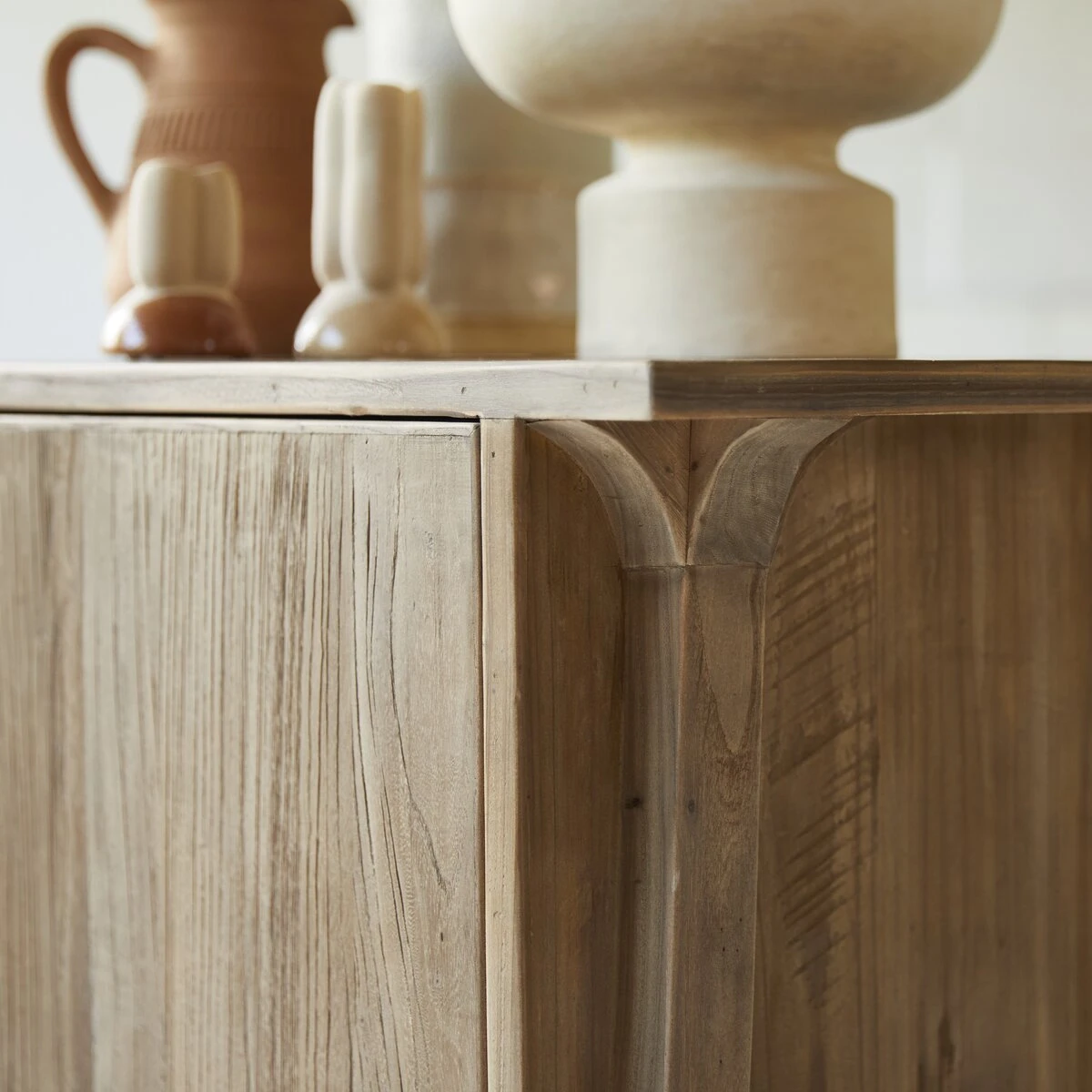 Hazel - Buffet En Pin Et Orme Massifs Recyclés 155 Cm 6 Hazel - Buffet En Pin Et Orme Massifs Recyclés 155 Cm – Image 5