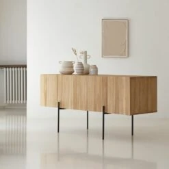 Honorine - Buffet Haut En Teck Massif 165 Cm -Magasin De Meubles 1200 1200 buffet haut en teck massif honorine 165 cm 3