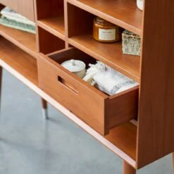 Magda 50's - Bureau En Acajou Massif -Magasin De Meubles 1200 1200 bureau en acajou magda 50s 6