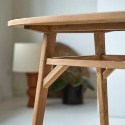 Elena - Bureau Ovale En Teck Massif Recyclé -Magasin De Meubles 1200 1200 bureau ovale en teck massif recycle elena 4