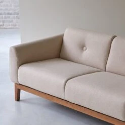 Bjorn - Canapé En Chêne Massif Et Tissu écru 2 Places -Magasin De Meubles 1200 1200 canape bjorn en chene massif et tissu ecru 2 places 2