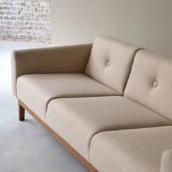 Bjorn - Canapé En Chêne Massif Et Tissu écru 3 Places -Magasin De Meubles 1200 1200 canape bjorn en chene massif et tissu ecru 3 places 4