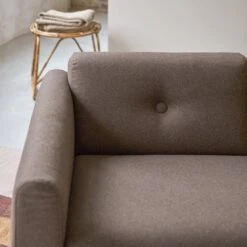 Bjorn - Canapé En Chêne Massif Et Tissu Marron 2 Places -Magasin De Meubles 1200 1200 canape bjorn en chene massif et tissu marron 2 places 2