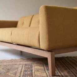 Bjorn - Canapé En Chêne Massif Et Tissu Moutarde 3 Places -Magasin De Meubles 1200 1200 canape bjorn en chene massif et tissu moutarde 3 places 5