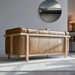 Cobbelwood - Canapé En Chêne Massif Et Cuir Cheyenne , 2 Places -Magasin De Meubles 1200 1200 canape cobbelwood en chene massif et cuir cheyenne 5