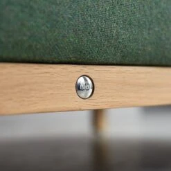 Cobbelwood - Canapé En Chêne Massif Et Tissu Dark Green, 2 Places -Magasin De Meubles 1200 1200 canape cobbelwood en chene massif et tissu dark green 5