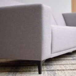 Lars - Canapé D'angle Droit En Tissu Gris 295 X 185 Cm, 5 Places -Magasin De Meubles 1200 1200 canape d angle droit en tissu gris 185 cm lars 5