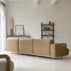 Duffle - Canapé D'angle Droit En Tissu Marron Et Chêne 295 X 170 Cm, 3 Places -Magasin De Meubles 1200 1200 canape d angle droit en tissu marron et chene 295 x 170 cm duffle 6