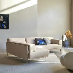 Finn - Canapé D'angle Gauche En Tissu écru 270 X 180 Cm, 4 Places -Magasin De Meubles 1200 1200 canape d angle gauche en tissu ecru 270 cm finn 3