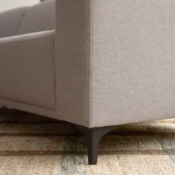 Lars - Canapé D'angle Gauche En Tissu Gris 295 X 185 Cm, 5 Places -Magasin De Meubles 1200 1200 canape d angle gauche en tissu gris 185 cm lars 6