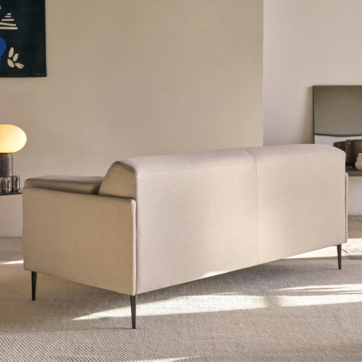 Finn - Canapé En Tissu écru 3 Places 7 Finn - Canapé En Tissu écru 3 Places – Image 5