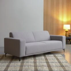 Lars - Canapé En Tissu 3 Places Gris -Magasin De Meubles 1200 1200 canape en tissu 3 places gris lars 3