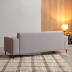 Lars - Canapé En Tissu 3 Places Gris -Magasin De Meubles 1200 1200 canape en tissu 3 places gris lars 5