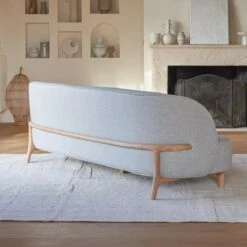 Hoya - Canapé En Chêne Massif Et Tissu Gris 3 Places -Magasin De Meubles 1200 1200 canape hoya en chene massif et tissu gris 3 places 3