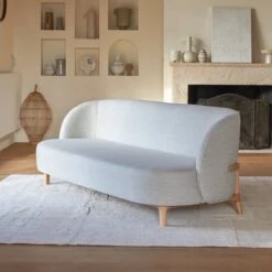 Hoya - Canapé En Chêne Massif Et Tissu Gris 3 Places -Magasin De Meubles 1200 1200 canape hoya en chene massif et tissu gris 3 places 4