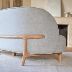 Hoya - Canapé En Chêne Massif Et Tissu Gris 3 Places -Magasin De Meubles 1200 1200 canape hoya en chene massif et tissu gris 3 places 6