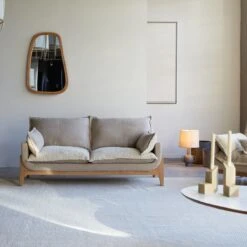 Woodnest - Canapé En Chêne Massif Et Tissu Linen 2 Places -Magasin De Meubles 1200 1200 canape woodnest en chene massif et tissu linen 2 places 5
