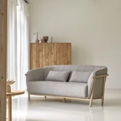 Yas - Canapé En Chêne Massif Et Tissu Gris 2 Places -Magasin De Meubles 1200 1200 canape yas en chene massif et tissu gris 2 places 3