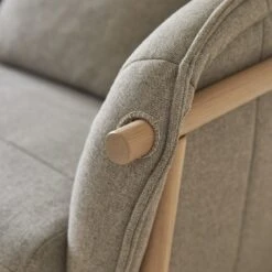 Yas - Canapé En Chêne Massif Et Tissu Gris 3 Places -Magasin De Meubles 1200 1200 canape yas en chene massif et tissu gris 3 places 7